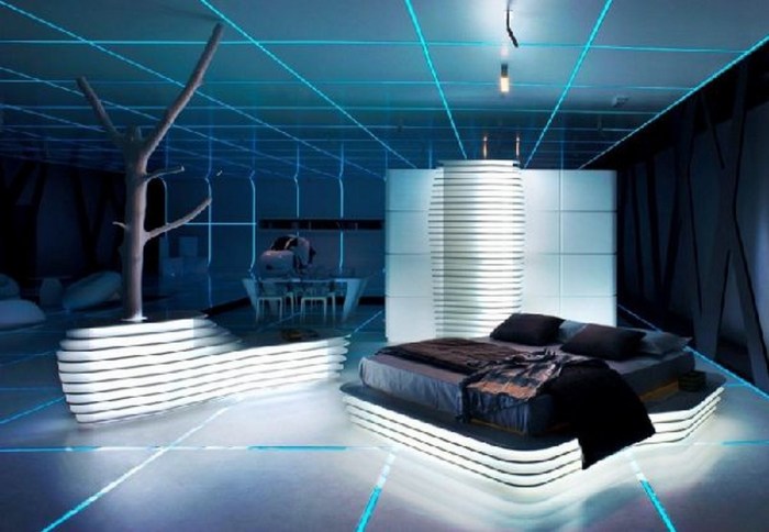 How to decorate a futuristic room