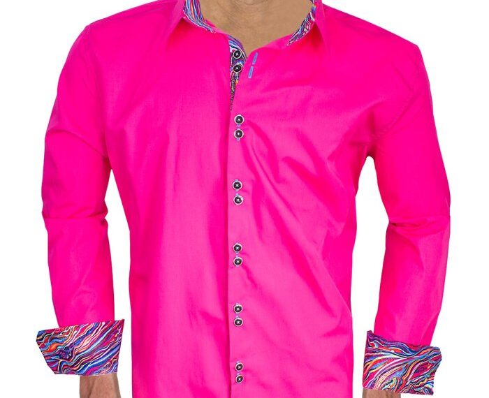 Kohls mens pink dress shirts