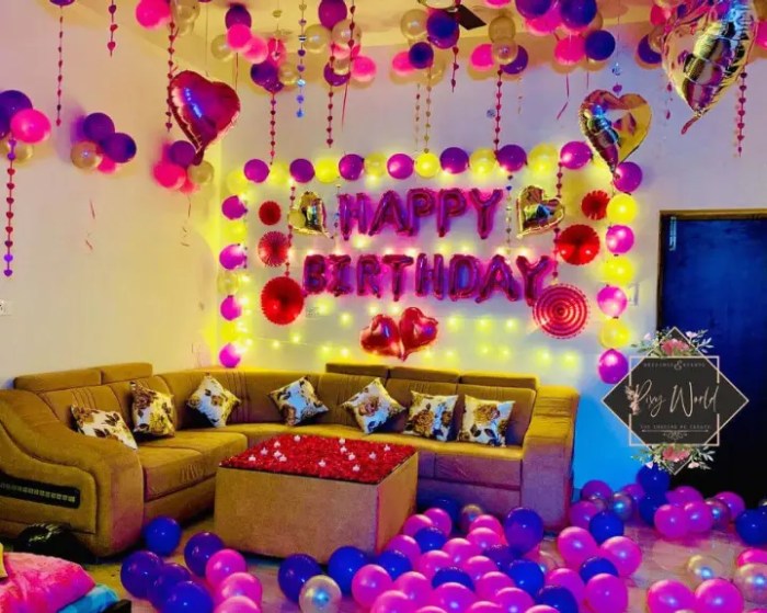 Can we decorate oyo rooms for birthday