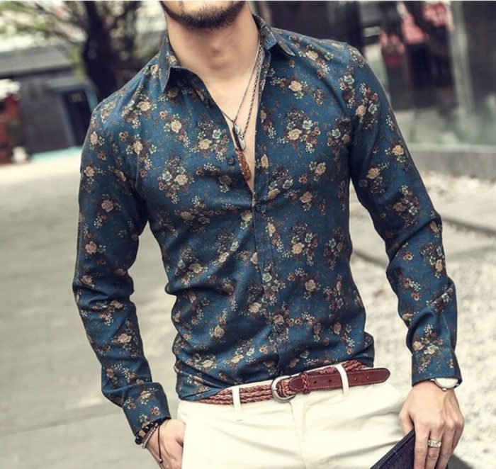 Designer dress mens shirts