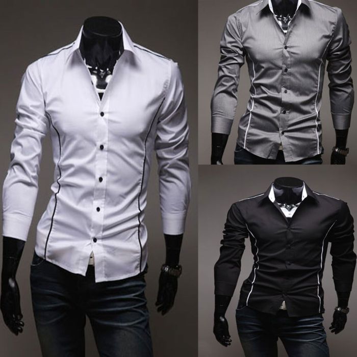 Designer dress mens shirts