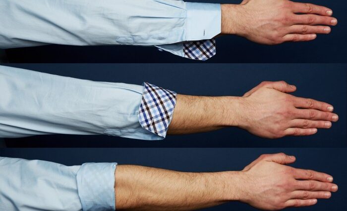 How to roll up mens dress shirt sleeves